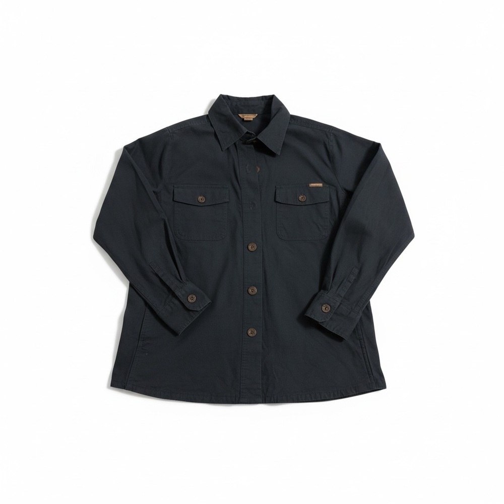 Womans navy Button-Up shirt Jacket